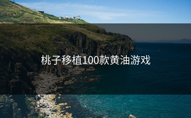 桃子移植100款黄油游戏