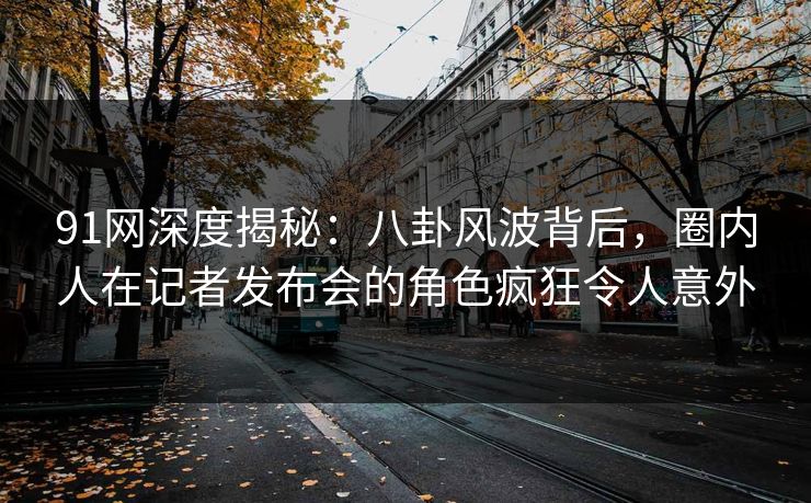 91网深度揭秘：八卦风波背后，圈内人在记者发布会的角色疯狂令人意外